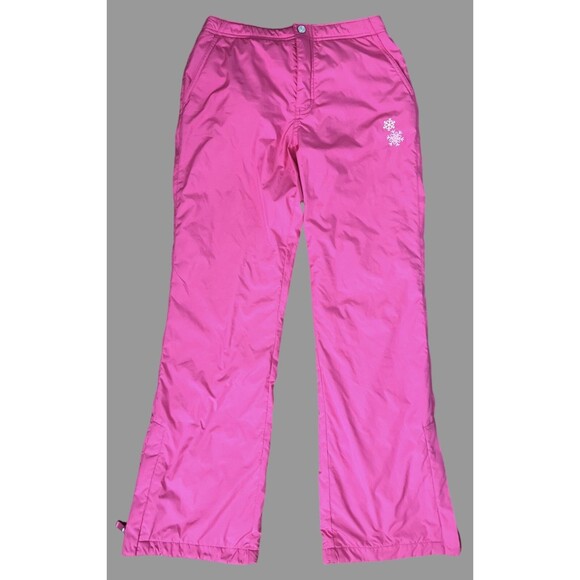 Gap Kids Girls Snow Pants Size 16 Pink Fleece Lined Insulated Ski Snowboard - Picture 1 of 9